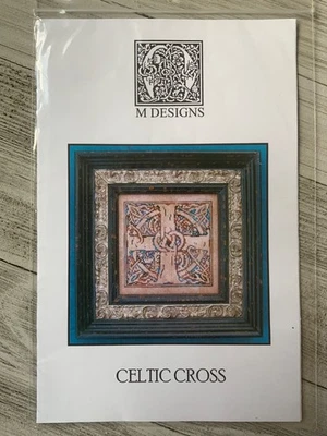 M Designs CELTIC CROSS Counted Cross Stitch Chart Pattern - Image 1 of 2