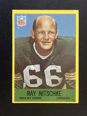 1967 Philadelphia Football 🏈 card #79, RAY NITSCHKE, Green Bay Packers, (HOF) - Image 1 of 2