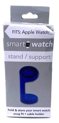 Apple Watch Holder Stand Blue Snug Fit Cable Holder - Image 1 of 4