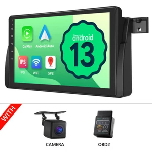 OBD+CAM+Eonon E46A13 9" Android 13 Car Play GPS Sat Nav Radio Stereo for BMW E46 - Picture 1 of 20