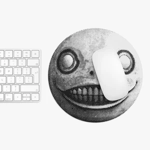 Emil - Yoko Taro face mask office Gift Desk Mousepad 8'' diameter - Picture 1 of 6