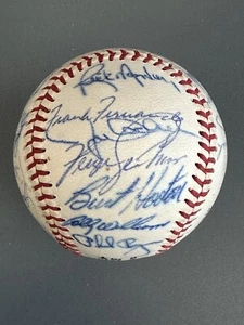 1972 Chicago Cubs TEAM SIGNED Official NL Baseball 25 sigs w/  Banks Santo - JSA - Picture 1 of 9