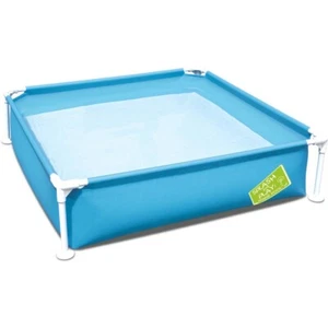 BESTWAY My First Frame Pool Above Ground Portable Swimming Pool Rectangle Kids - Picture 1 of 2