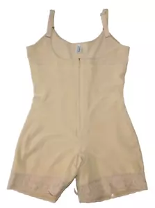 YIANNA SHAPEWEAR TRAINER FULL BODY BEIGE HOOK & LOOP ZIPPER CLOSE OPEN CROTCH XL - Picture 1 of 11