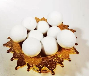 9X Pcs Big WHITE LEKLAI PEARL Relic Magic ARAHANT STONE AMULET Healing Natural - Picture 1 of 12