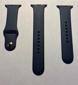 Nuevo Apple Watch Azul Medianoche Banda Deportiva Dorada Pin Serie 42mm SE 44mm 8 45mm 49m - Imagen 1 de 6