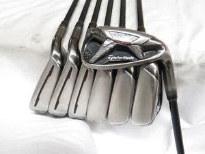 Used TaylorMade M2 Iron Set 5-PW,AW TaylorMade REAX 65 Regular Flex Shafts R - Picture 1 of 11