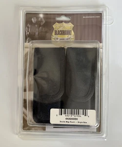 Blackhawk 44A000BK Double Mag Pouch Single Row Black - Picture 1 of 3