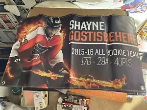 Philadelphia Flyers Shayne Gostisbehere Custom Made Banner 24x32 Rare - Picture 1 of 1