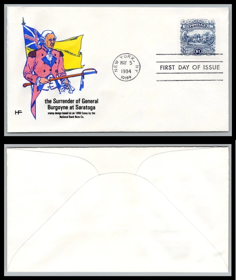 US FDC # 2590 $1 Surrender of Gen. Burgoyne HF  HFddr ofnssed 1994, 9p4402 - Image 1 of 1