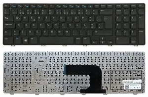 Original Portugal teclado Dell Inspiron 17 17R 3721 5721 /DE173-POR - Afbeelding 1 van 3