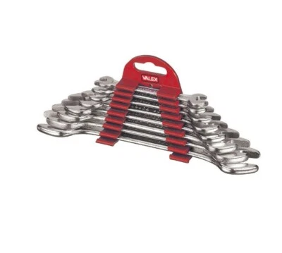 SERIE SET 8PZ CHIAVI FORCHETTA DOPPIA 8-22mm VALEX INGLESE FORCHETTA 1460794 - Immagine 1 di 2