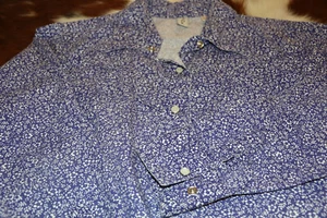 Damen Pearl Snap Western Cowgirl Shirt Größe L Walls 100% Baumwolle - Bild 1 von 7