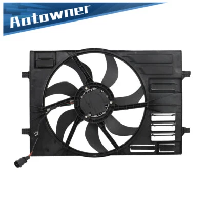 Conjunto de ventilador de refrigeração do radiador para VW Volkswagen Golf GTI Audi A3 5Q0121203CL - Imagem 1 de 4