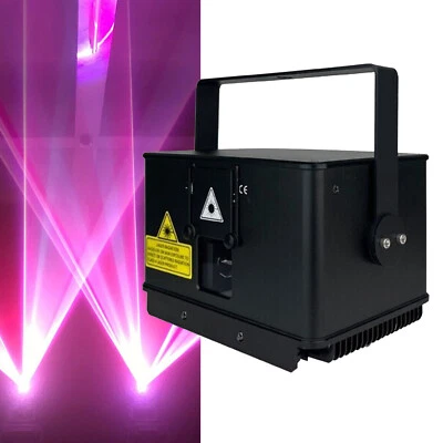 Full Color 3W RGB Animation Laser Projector DJ Light ILDA Stage Laser Beam Light - Image 1 of 4