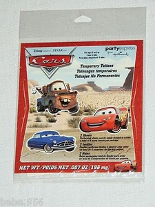 ~CARS~2-SHEETS MULTICOLOR TEMPORARY TATTOOS PARTY SUPPLIES - Picture 1 of 1