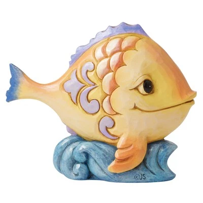 Enesco Jim Shore Heartwood Creek Four Seasons Mini Fish Figurine 3.5 Inch