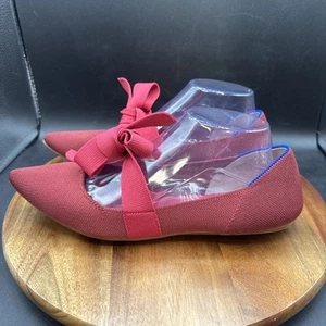 Rothy's Damenschuhe zimtrot Schleife Größe 10 spitz zulaufend Mary Jane flach - Bild 1 von 8