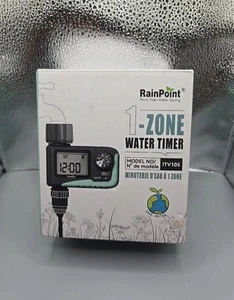 Nuovo RAINPOINT Irrigatore Timer Acqua Programmabile Esterno 1 Zona ITV105 - Foto 1 di 3