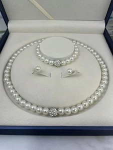 3pcs/Set Creative Pearl Necklace + Bracelet + Earrings Jewelry Set, - Picture 1 of 4