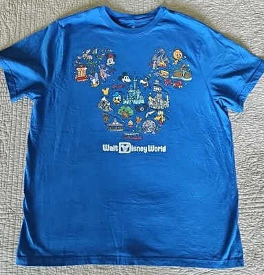 Camisa de Montaña Splash Fantasía Figura Iconos Mickey Parques Disney World 2XL Foto 1 de 4