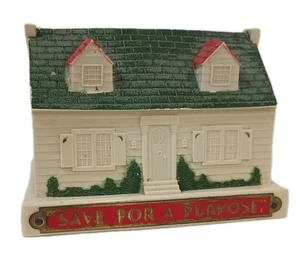 Chicago Thrift Co.Coin Bank Cape House FRIENDLY CITY FEDERAL Save for a Purpose - Picture 1 of 18