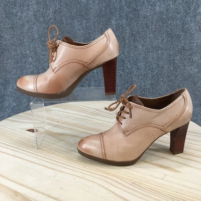 Zapatos Franco Sarto Mujer 6.5 M Tostado Izaro Oxford Zapatos Cuero Tacones Informales Foto 1 de 4