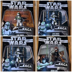 STARS WARS - FIGURES (4) - SAGA COLLECTION - CLONE TROOPERS - AURRA SING - Picture 1 of 9