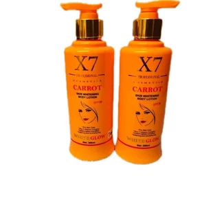 Any 2pcs X7 Moisturiser Body Glow Lotion 300ml Choose Colour Gold Or carrot - Picture 1 of 6