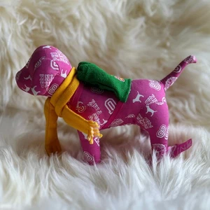 Victoria's Secret PINK | Varsity Pullover Schal Hund | VS 2007 Plüschtier im Ruhestand - Bild 1 von 10