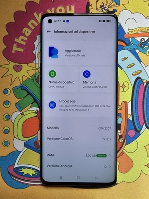 Oppo Find X5 5G 256GB 8 GB Smartphone Snapdragon 888 Octa Core GPS NFC - Immagine 1 di 4