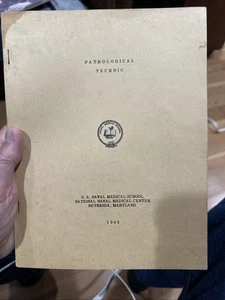 Pathological Technic US Naval Medical Scoop Handbook 1945 - Imagen 1 de 8