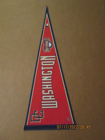 MLB Washington DC Nationals Vintage Circa 2005 Team Logo Baseball Pennant Cover