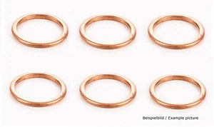 Honda Goldwing GL 1500 1800 F6C Valkyrie Exhaust Manifold Gasket Set 6x Pieces - Picture 1 of 1