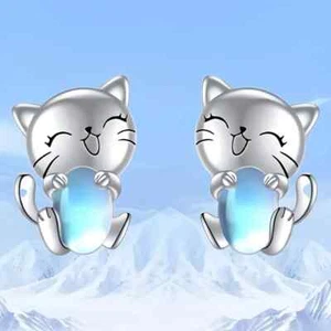 Trendy Cute Animal Pet Stud Earring Girl Gifts Women Fashion Exquisite Shiny New - Picture 1 of 4