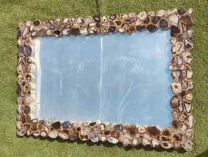 Full-length Mirror Floor Mirror Large Wall Bedroom Mirror Stand Alloy Thin Frame - Picture 1 of 7