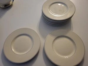 7 Pfaltzgraff TROUSSEAU Pattern Saucer Plates - Picture 1 of 2