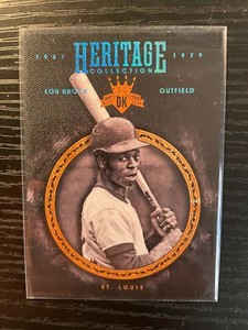 2016 Panini Diamond Kings Heritage Collection Sapphire 8/25 Lou Brock #HC19 HOF
