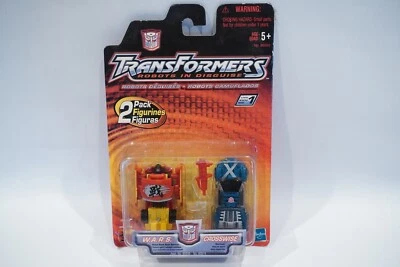 Rare Sealed 2001 Transformers W.A.R.S. & Crosswise 2 pack Hasbro RID NIB NEW - Image 1 of 4
