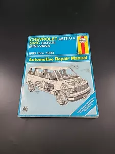 Chevrolet Astro & GMC Safari Minivan Van 1985-1993 Shop Manual Haynes 1477 24010 - Bild 1 von 4