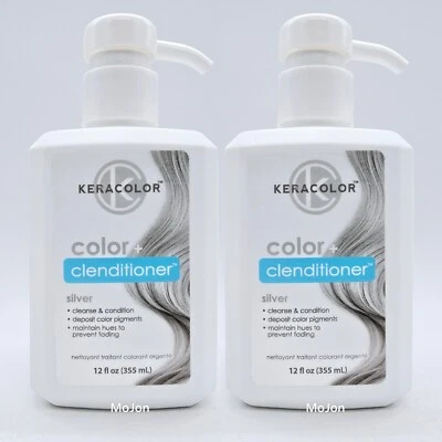 Lot Of 2 Keracolor Color + Clenditioner Silver 12 oz - Image 1 of 4