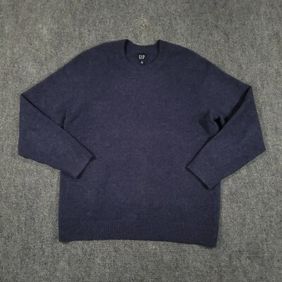 Vintage Gap Sweater Mens XL Wool Blend Blue Crew Neck Pullover Preppy - Image 1 of 4