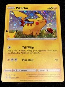 X1 COMO NUEVO Pokémon 25 Aniversario Promoción Pikachu Estampado HOLO SWSH039 �️�️ - Imagen 1 de 11