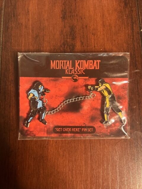 Scorpion Fatality Sliding Mortal Kombat Pin Glow in the Dark 