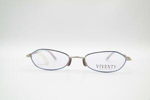 Vintage Viventy Bernd Berger 7161 Blau Silber Oval Brille Brillengestell NOS