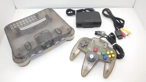 Rare!! Nintendo64 / N64 Console Set " JUSCO Model / Smoke " TESTED /30003 - Picture 1 of 7