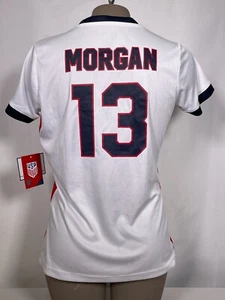 Camiseta de fútbol Alex Morgan #13 USWNT 2022/23 blanca juvenil XL NUEVA CON ETIQUETAS - Imagen 1 de 14