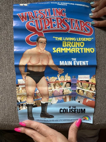 Vintage WWF Bruno Sammartino Poster Cover