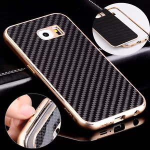 Luxus Aluminium Metall Kohlefaser Cover Case für Samsung Galaxy Note FE - Bild 1 von 9