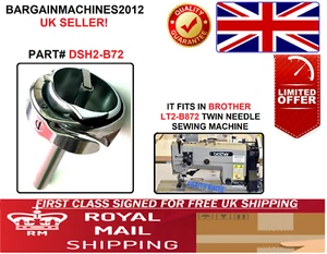 PIEZA DE MÁQUINA DE COSER INDUSTRIAL BROTHER 2 AGUJAS LT2 B872 PODREDUMBRE/GANCHO GRANDE HG12MBR - Imagen 1 de 8